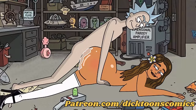 Rick fucks Summer’s Latina friend - Rick and Morty Cartoon hentai