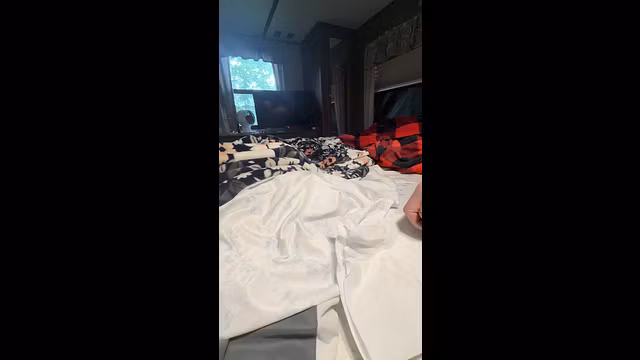 Wife's gone, cum glamping with me.