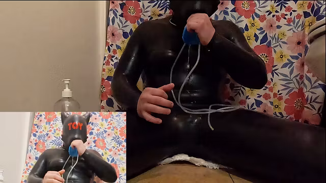 Puppy cant stop touching and gags