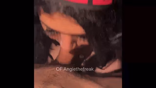 Trans ANGIETHEFREAK sucks big dick