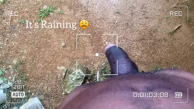 Outdoor Pee Whilst Raining - Piss Desperation