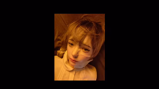 硅胶娃娃性爱，月下口交颜射