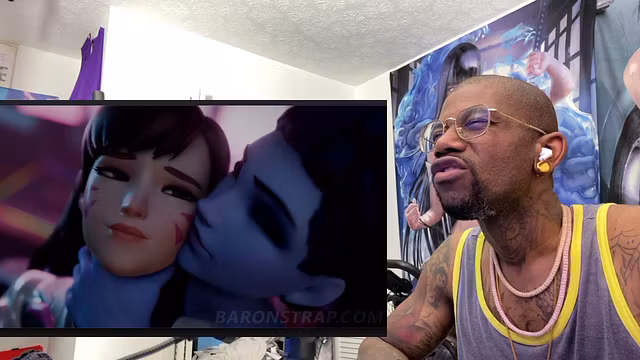 Tight Bald Pussy D.VA Being Submissive To Ashe And Widowmaker