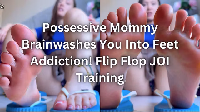 Mommy's Personal Foot Addict! POV Feet Fetish Femdom JOI French Pedicure Flip Flops