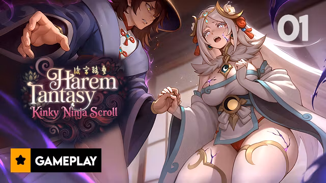 Harem Fantasy - Kinky Ninja Scroll Gameplay Part 1 - Entering the Hidden Village of Kagura