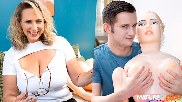 MatureClub - Busty German Language Teacher Kathy Deep Catches her Student with a Sex Doll