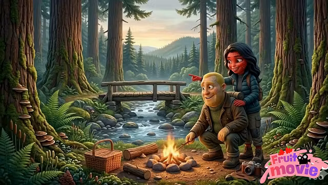 Camping Trip Affair Hot girlfriend Moranguete takes her lover Batatudo’s anal Dirty Moranguete cheats on her boyfriend with Batatudo in the woods