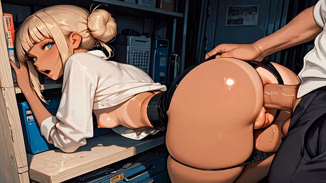 Hentai 3D Sexy Blonde Teen With Perfect Ass Takes Massive Dick Deep From Behind In Doggystyle Until She Screams With Pleasure And Receives Creampie