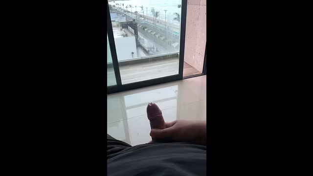 WINDOW EXHIBITIONIST'S WILD CUMSHOT THRILL