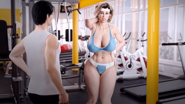Horny MILF Stepmom Sucks Stepson's Big Cock After Workout - Apocalust