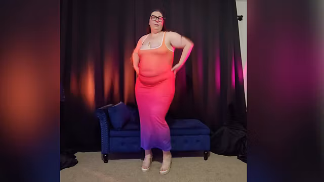 Thick Curves Burst Through Tight Dresses