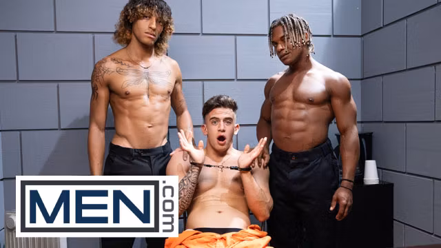 Hard Time, Harder Fuck/ MEN / Adrian Hart, Trevor Brooks, Augie Ryder