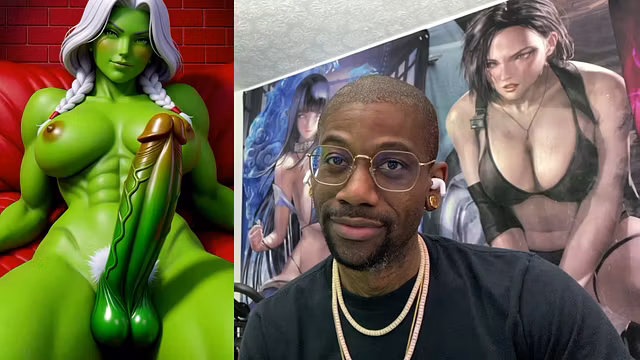 Transgender She-Hulk Jerking Off And Cumming Everywhere, Evil Rose Practicing Her New Cum Move, Trans Girl Wants To Cum In Your Throat, AI Generated