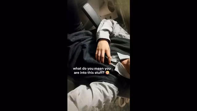 Hot nerd gets a lucky ending with loud orgasm