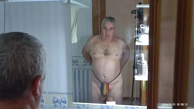 This time thicker dildo. But it slides better
