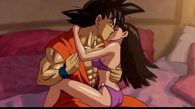 Goku seduce his pregnant wife for doing anal first time