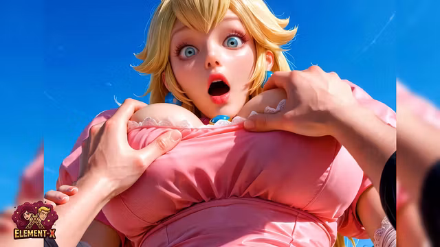 Princess Peach in - uncontrollable lust