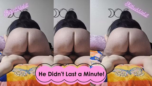 Skinny Guy Can't Even Last A Minute With Goth BBW- Kitbubblebit