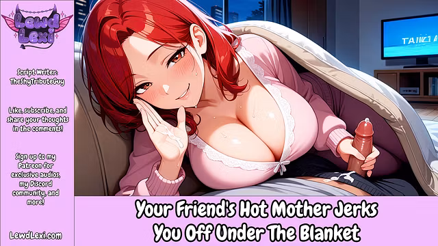 Your Friend's Hot Step-Mother Jerks You Off Under The Blanket [Erotic Audio Roleplay]