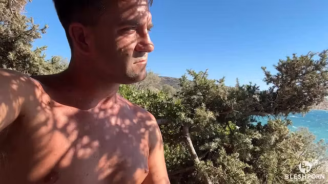 Greek Outdoor Beach Jerking