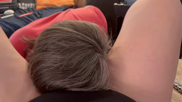 Licking and fingering her pussy