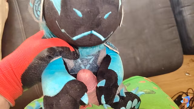 Blue protogen plush Fun#3