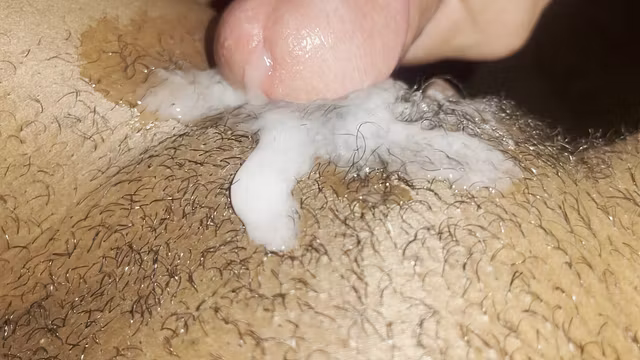Glazing a Huge Cum Load onThat Pretty Pussy