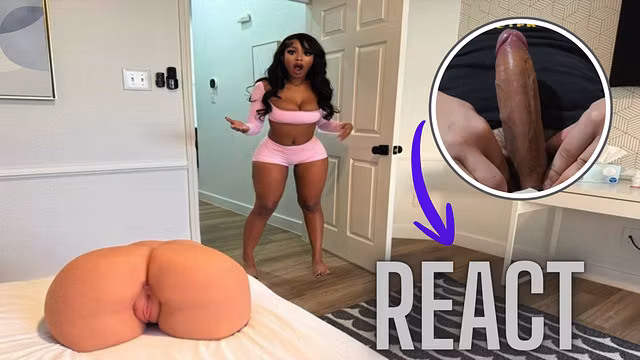React: Sneaky step sis swaps my Tantaly sex doll for her real WET PUSSY