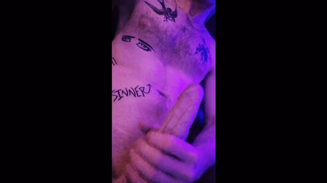 Big Uncut Cock Close Up