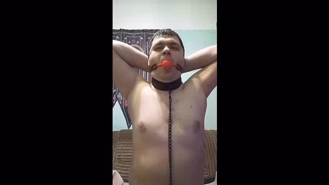 Slave with gag