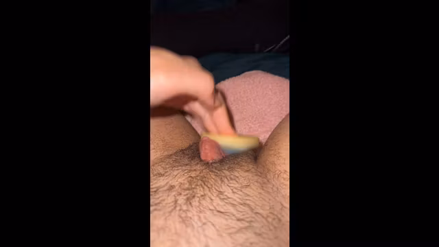 Intersex Wet pussy on a knot