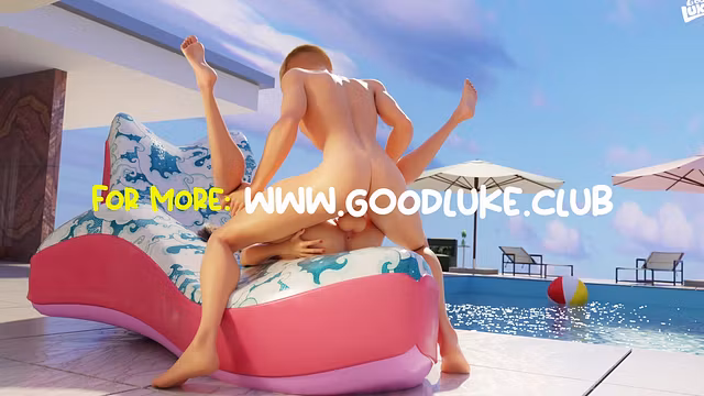 I got all wet by the poolside - Animation [GoodLuke] (GoodLuke)