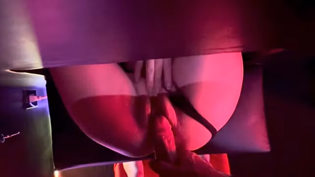 Destroying Emmber Ash’s tight pussy while she lays in my custom leather GloryHole