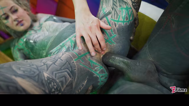 Intense Anal Threesome with Gapes and ATM