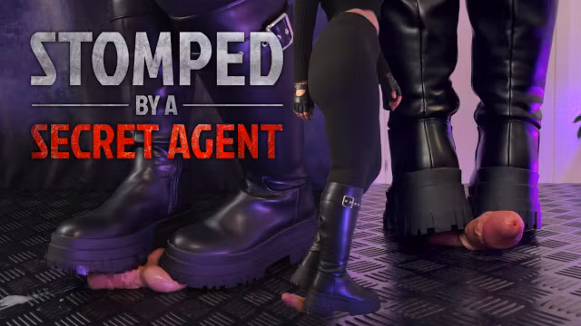 Heavy Stomped by a Secret Agent in Black Platform Boots - Cock Balls Crush Trample, Shoejob, Bootjob, CBT, Ballbusting, Trampling, Stomping