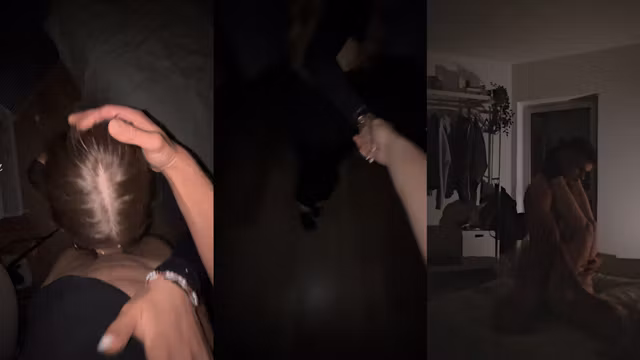 Girl cheats on her boyfriend at a party
