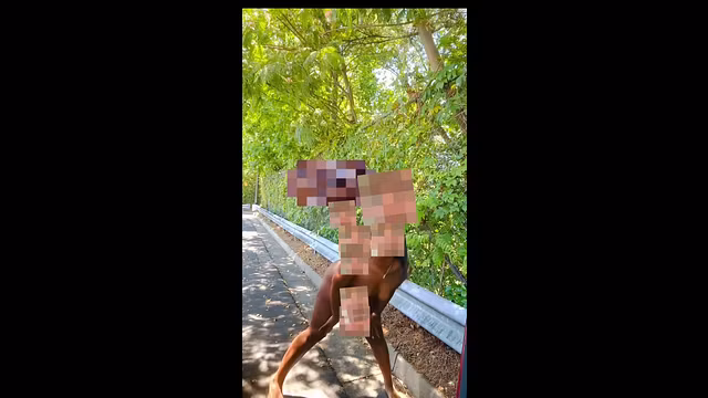 “NAKED IN PUBLIC 😅” Follow me on other platforms