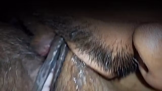 Licking my hairy and tasty pusssy of my village girlfriend