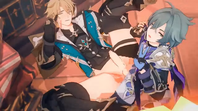 Lohen fucks Varka - Genshin Impact Yaoi Hentai Animation