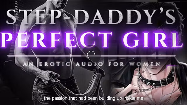 The stepdaughter deliberately angered her stepfather so that he would be rough with her by pinning her to the bed- erotic audio role-playing game[eng