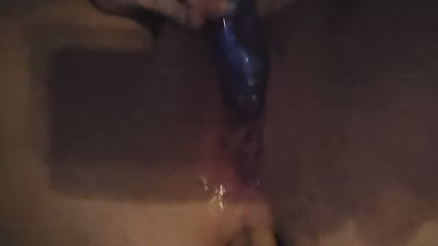 Dildo in ass while using vibrator till cum
