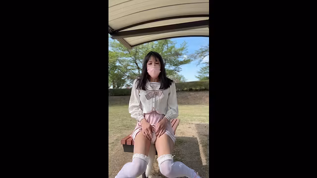 外で口とアナル挿入