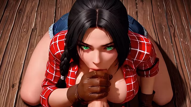Splendor studios fires wild hentai scene with heavy cumshot and bite