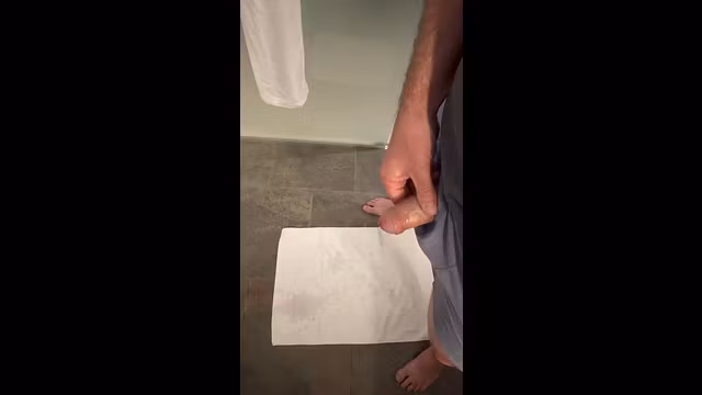 I have to go…put down a towel.