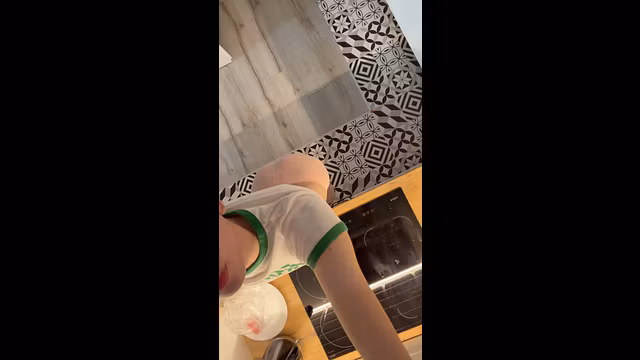 teen femboy sissy in the kitchen