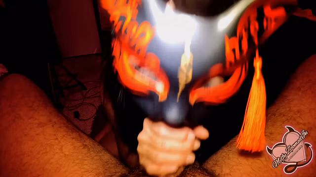 MILF IN A MASK SUCKS THE LIFE OUT OF A COCK & SWALLOWS EVERY DROP - Milfy ZoomedIn