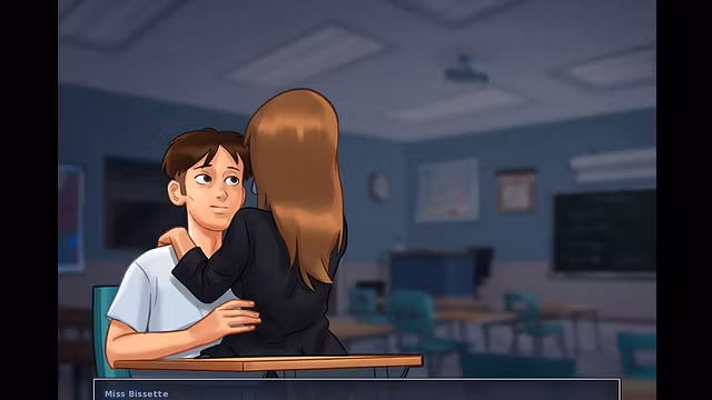 Summertime Saga Reworked - 24 French Teacher French Kissing Me by MissKitty2K